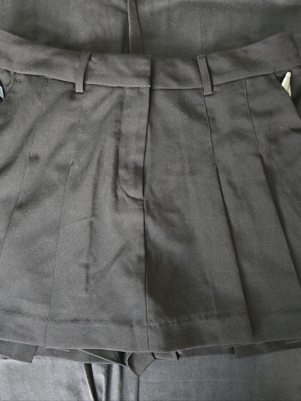Dynamite Black Pleated Skork with Pockets